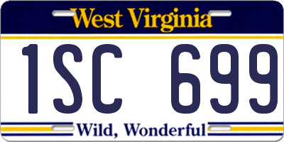 WV license plate 1SC699