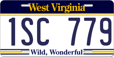 WV license plate 1SC779