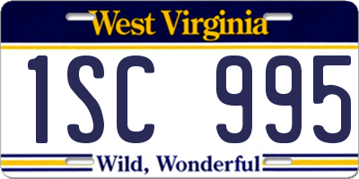WV license plate 1SC995