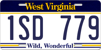 WV license plate 1SD779