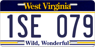 WV license plate 1SE079