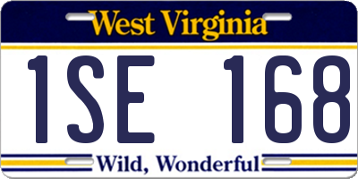 WV license plate 1SE168