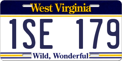 WV license plate 1SE179