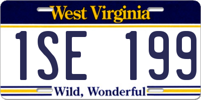 WV license plate 1SE199