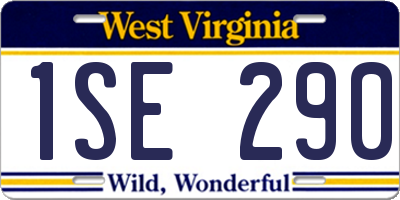 WV license plate 1SE290