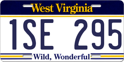 WV license plate 1SE295