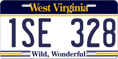 WV license plate 1SE328