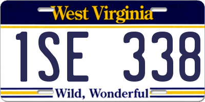 WV license plate 1SE338