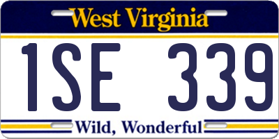 WV license plate 1SE339
