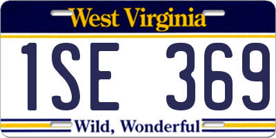 WV license plate 1SE369