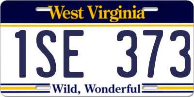 WV license plate 1SE373