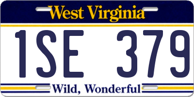 WV license plate 1SE379