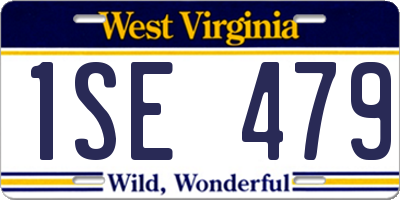 WV license plate 1SE479