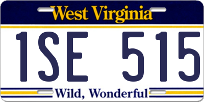 WV license plate 1SE515