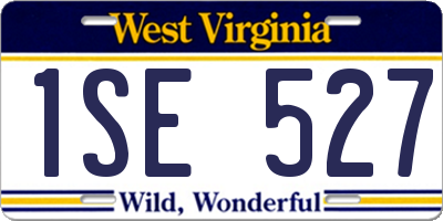 WV license plate 1SE527