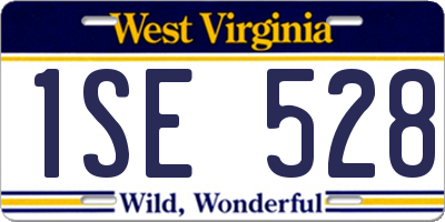 WV license plate 1SE528