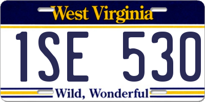 WV license plate 1SE530