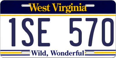 WV license plate 1SE570