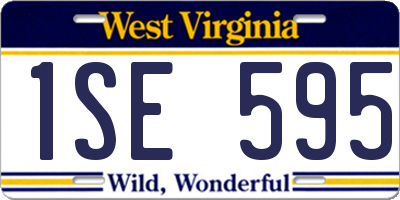 WV license plate 1SE595