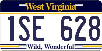 WV license plate 1SE628