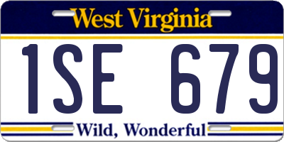 WV license plate 1SE679