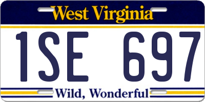WV license plate 1SE697