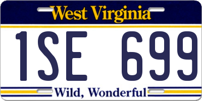WV license plate 1SE699