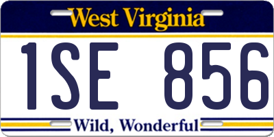 WV license plate 1SE856