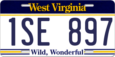 WV license plate 1SE897