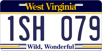 WV license plate 1SH079