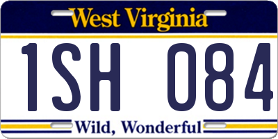 WV license plate 1SH084
