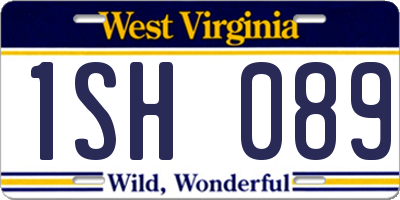 WV license plate 1SH089