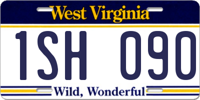WV license plate 1SH090