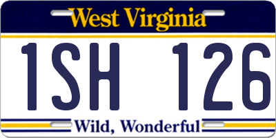WV license plate 1SH126