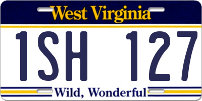 WV license plate 1SH127