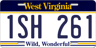 WV license plate 1SH261