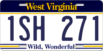 WV license plate 1SH271