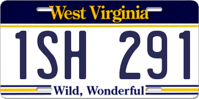 WV license plate 1SH291