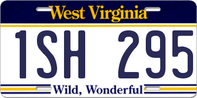 WV license plate 1SH295