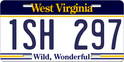 WV license plate 1SH297