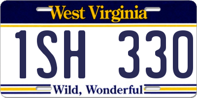 WV license plate 1SH330