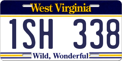 WV license plate 1SH338