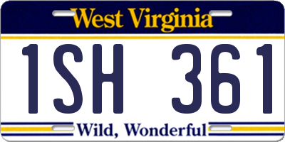 WV license plate 1SH361