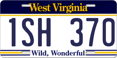 WV license plate 1SH370