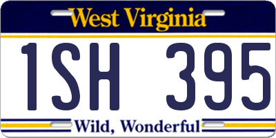 WV license plate 1SH395