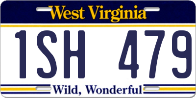 WV license plate 1SH479