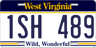 WV license plate 1SH489