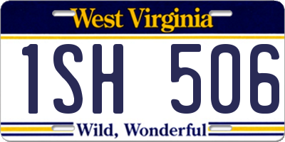 WV license plate 1SH506