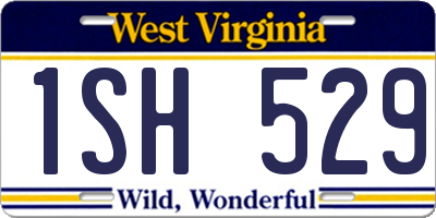 WV license plate 1SH529