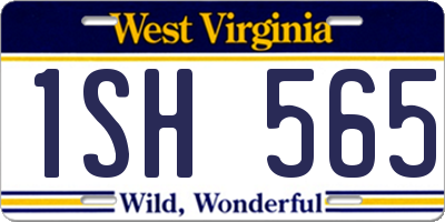WV license plate 1SH565